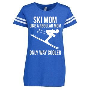 Ski Mom Skiing Gift Enza Ladies Jersey Football T-Shirt