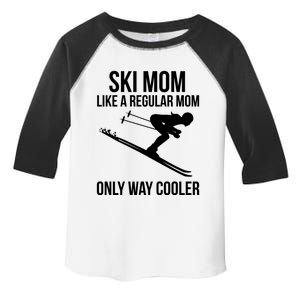 Ski Mom Skiing Gift Toddler Fine Jersey T-Shirt