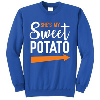 Shes My Sweet Potato Yam Couple Halloween Gift Sweatshirt