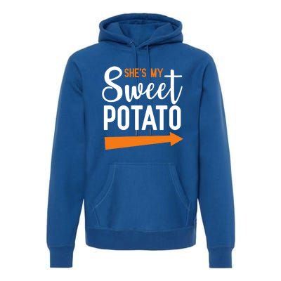 Shes My Sweet Potato Yam Couple Halloween Gift Premium Hoodie