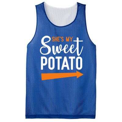 Shes My Sweet Potato Yam Couple Halloween Gift Mesh Reversible Basketball Jersey Tank