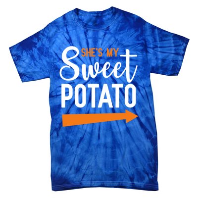 Shes My Sweet Potato Yam Couple Halloween Gift Tie-Dye T-Shirt