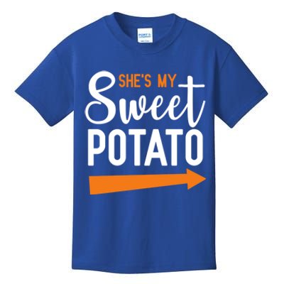 Shes My Sweet Potato Yam Couple Halloween Gift Kids T-Shirt