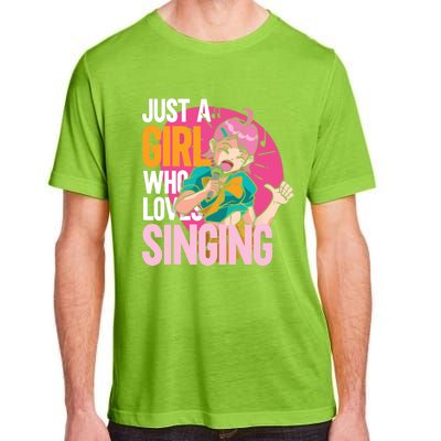 Singing | Musician Singer | Just A Girl Who Loves Singing Adult ChromaSoft Performance T-Shirt