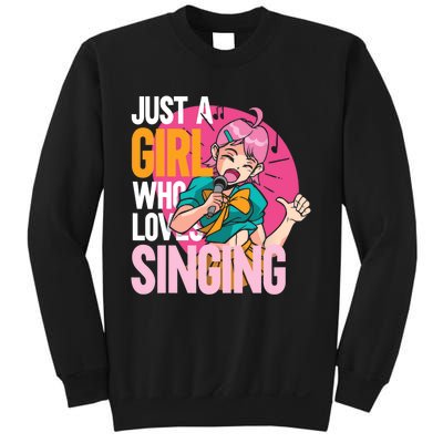 Singing | Musician Singer | Just A Girl Who Loves Singing Sweatshirt