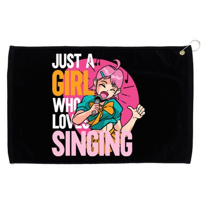 Singing | Musician Singer | Just A Girl Who Loves Singing Grommeted Golf Towel