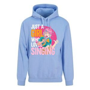 Singing | Musician Singer | Just A Girl Who Loves Singing Unisex Surf Hoodie