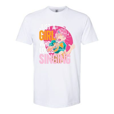 Singing | Musician Singer | Just A Girl Who Loves Singing Softstyle CVC T-Shirt