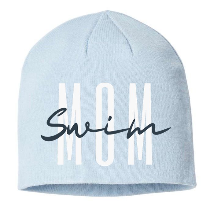 Swim Mom Swim Mama Swim Team Swimmers Mother Sustainable Beanie