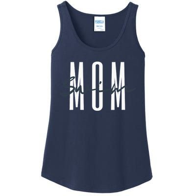 Swim Mom Swim Mama Swim Team Swimmers Mother Ladies Essential Tank