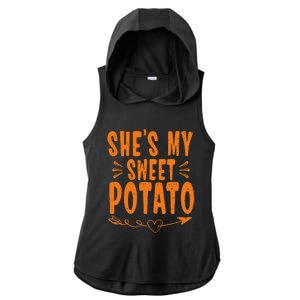 SheS My Sweet Potato I Yam Ladies PosiCharge Tri-Blend Wicking Draft Hoodie Tank