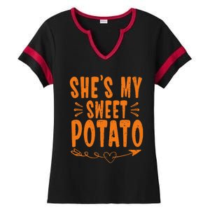 SheS My Sweet Potato I Yam Ladies Halftime Notch Neck Tee