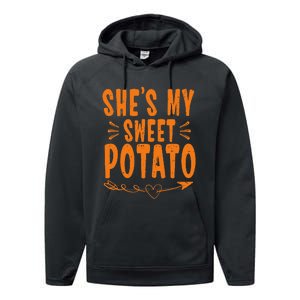 SheS My Sweet Potato I Yam Performance Fleece Hoodie