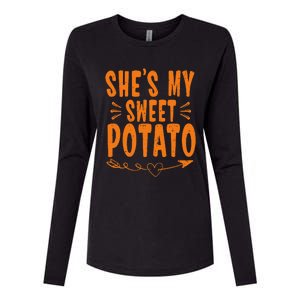 SheS My Sweet Potato I Yam Womens Cotton Relaxed Long Sleeve T-Shirt