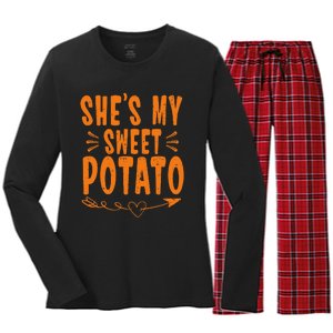 SheS My Sweet Potato I Yam Women's Long Sleeve Flannel Pajama Set 