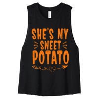 SheS My Sweet Potato I Yam Women's Racerback Cropped Tank