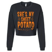 SheS My Sweet Potato I Yam Cropped Pullover Crew