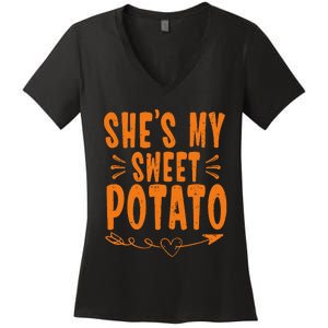 SheS My Sweet Potato I Yam Women's V-Neck T-Shirt