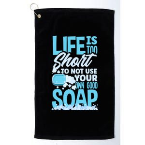 Soap Making Soap Maker Funny Quote Gift Platinum Collection Golf Towel