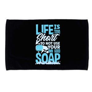 Soap Making Soap Maker Funny Quote Gift Microfiber Hand Towel