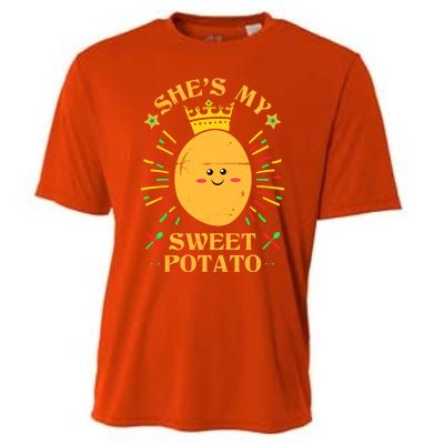 Shes My Sweet Potato I Yam Funny Thanksgiving Couples Gift Cooling Performance Crew T-Shirt