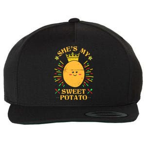 Shes My Sweet Potato I Yam Funny Thanksgiving Couples Gift Wool Snapback Cap