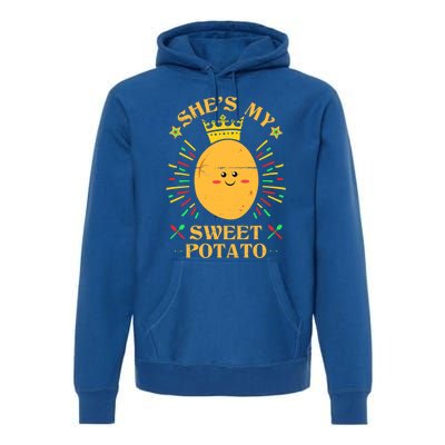 Shes My Sweet Potato I Yam Funny Thanksgiving Couples Gift Premium Hoodie