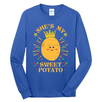 Shes My Sweet Potato I Yam Funny Thanksgiving Couples Gift Tall Long Sleeve T-Shirt