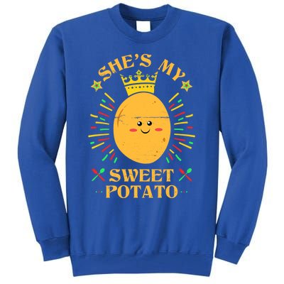 Shes My Sweet Potato I Yam Funny Thanksgiving Couples Gift Tall Sweatshirt