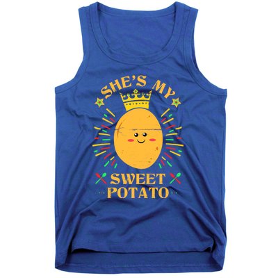 Shes My Sweet Potato I Yam Funny Thanksgiving Couples Gift Tank Top