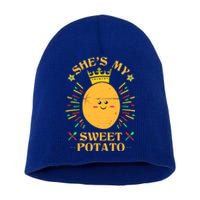 Shes My Sweet Potato I Yam Funny Thanksgiving Couples Gift Short Acrylic Beanie