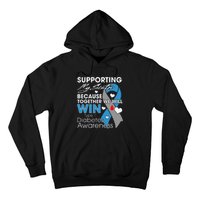 Supporting My Sister T1D Diabetic Type 1 Diabetes Awareness Hoodie