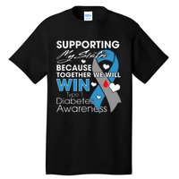 Supporting My Sister T1D Diabetic Type 1 Diabetes Awareness Tall T-Shirt