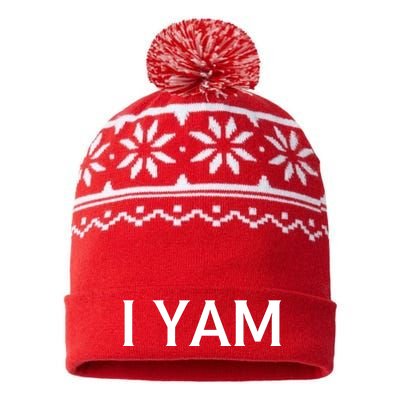 SheS My Sweet Potato I Yam Set Couples Thanksgiving Fun USA-Made Snowflake Beanie