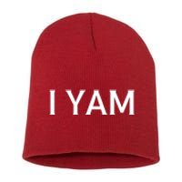 SheS My Sweet Potato I Yam Set Couples Thanksgiving Fun Short Acrylic Beanie