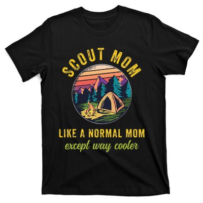 Scout Mom Scouting Troop Leader Camping Lovers T-Shirt