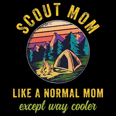 Scout Mom Scouting Troop Leader Camping Lovers T-Shirt