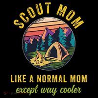 Scout Mom Scouting Troop Leader Camping Lovers Tall T-Shirt