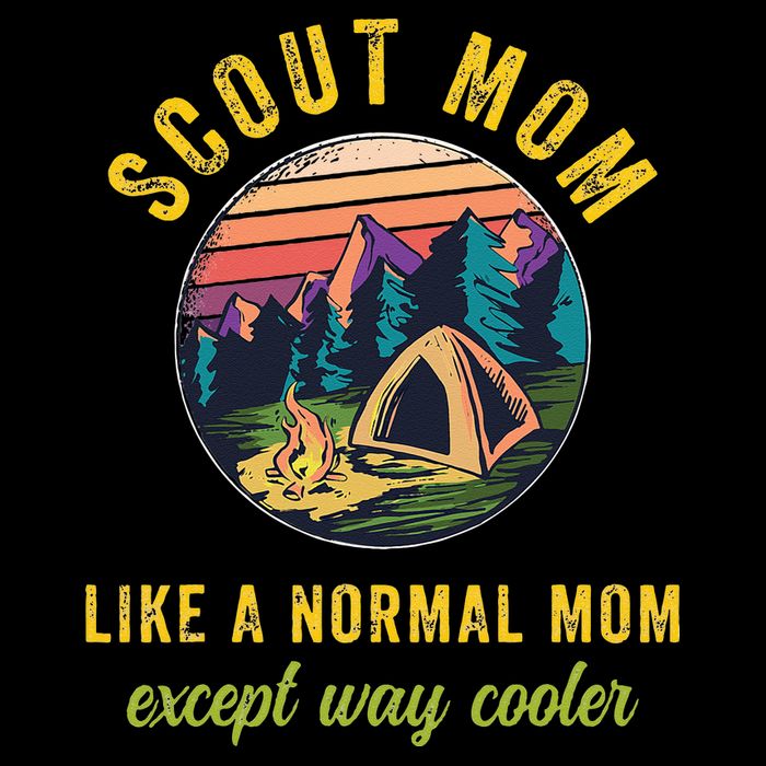 Scout Mom Scouting Troop Leader Camping Lovers V-Neck T-Shirt