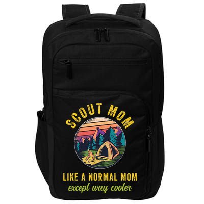 Scout Mom Scouting Troop Leader Camping Lovers Impact Tech Backpack