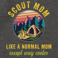 Scout Mom Scouting Troop Leader Camping Lovers Vector Backpack