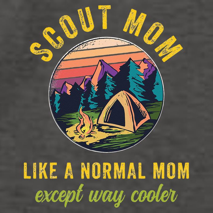 Scout Mom Scouting Troop Leader Camping Lovers Vector Backpack