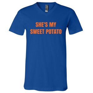 Shes My Sweet Potato I Yam Gift V-Neck T-Shirt