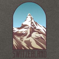Switzerland Mountain Cotton Canvas Backpack