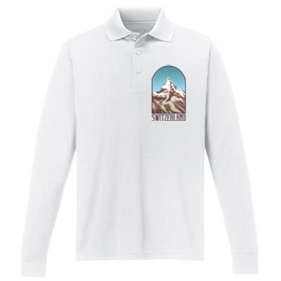 Switzerland Mountain Performance Long Sleeve Polo