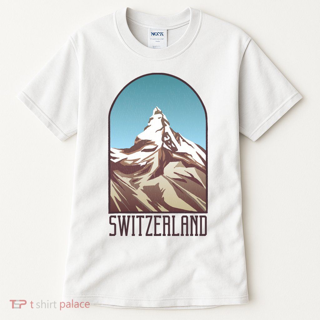 Switzerland Mountain Tall T-Shirt