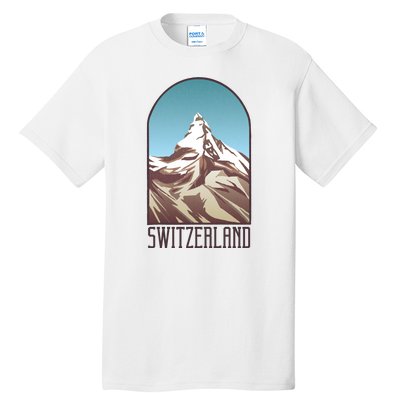 Switzerland Mountain Tall T-Shirt