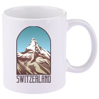Switzerland Mountain 11oz C Handle Ceramic Mug