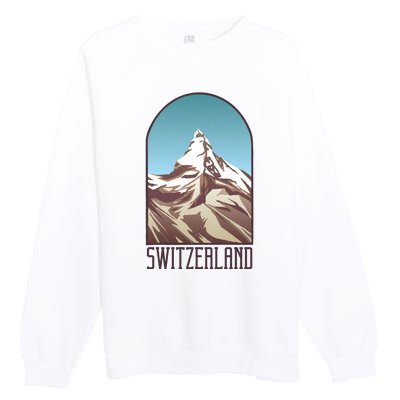 Switzerland Mountain Premium Crewneck Sweatshirt