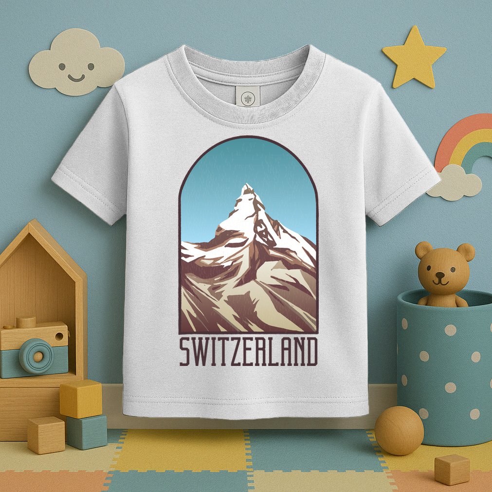 Switzerland Mountain Toddler T-Shirt
